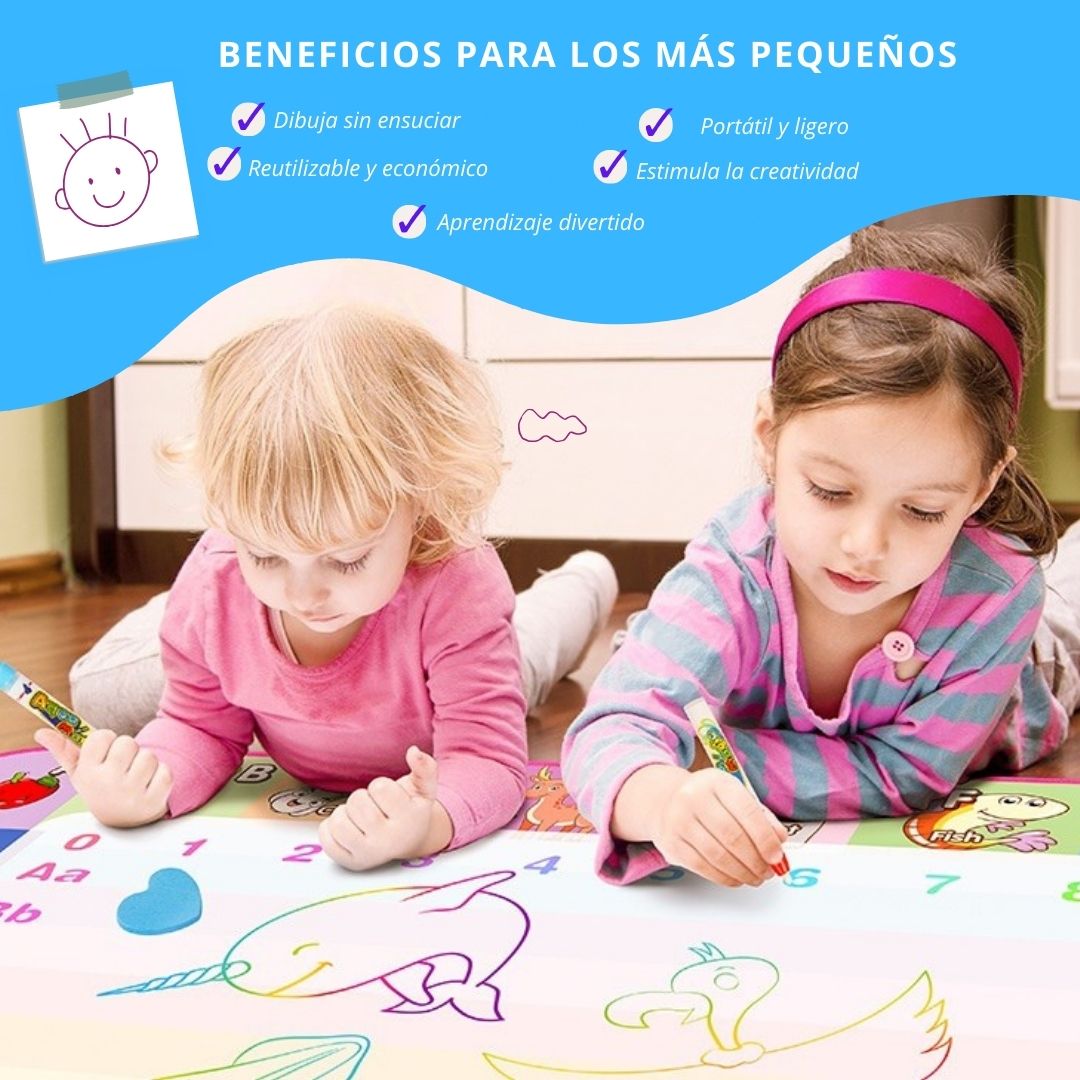 TAPETE MÁGICO INFANTIL PARA DIBUJAR AGUA