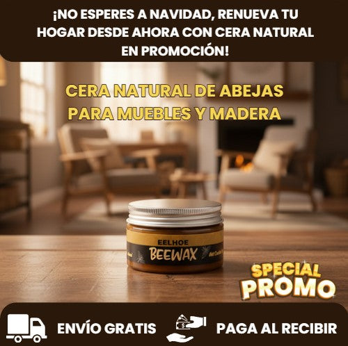 CERA NATURAL DE ABEJAS PARA MUEBLES Y MADERA🧹🐝