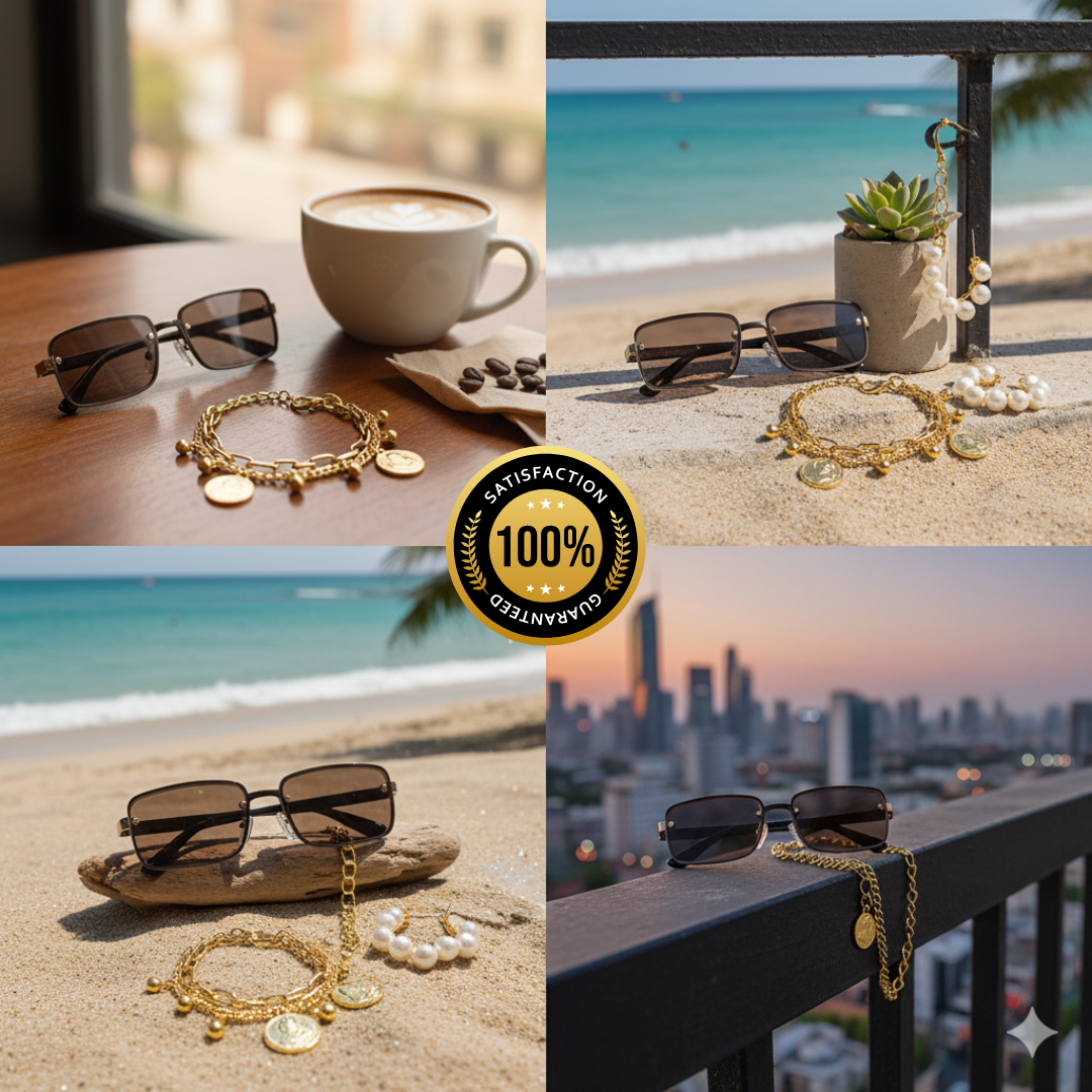 COMBO BRAZALETE SAN BENITO + GAFAS LUJOSAS CON ENVÍO GRATIS✝️