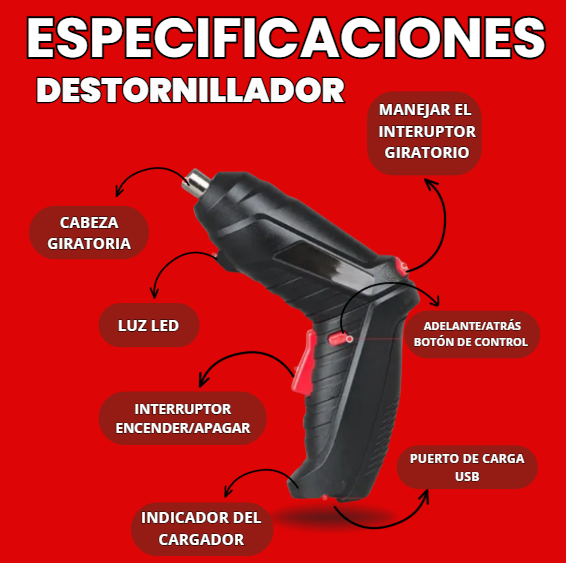 MINI TALADRO ELÉCTRICO PORTÁTIL X45 ⚙️