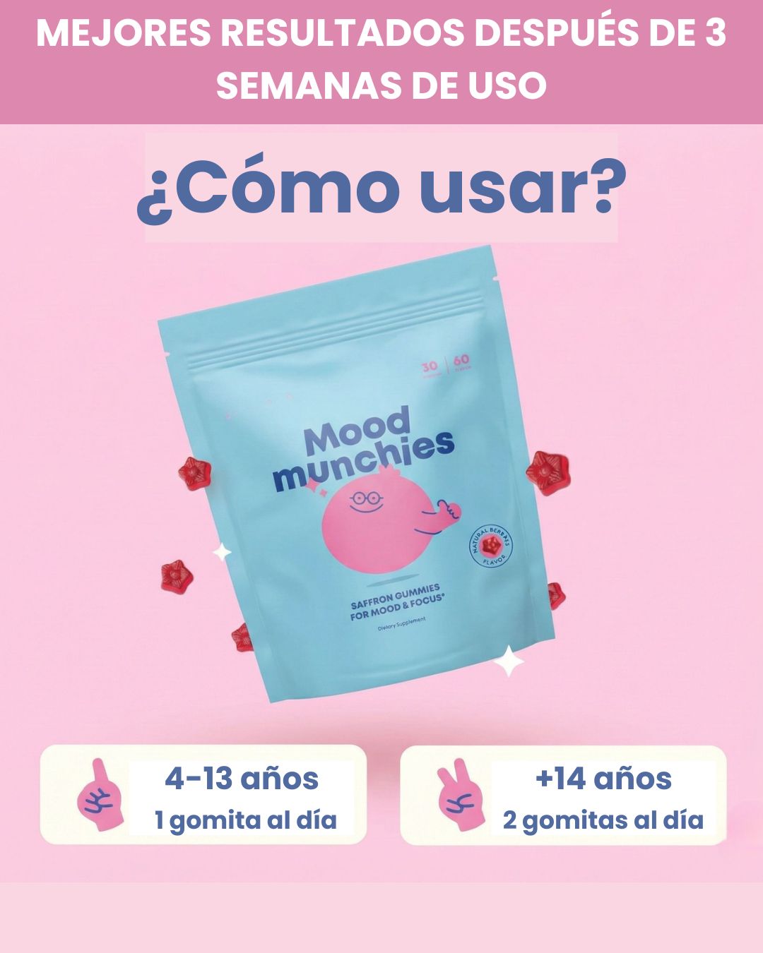 GOMITAS DE AZAFRÁN PARA CALMAR Y CONCENTRAR