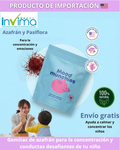 GOMITAS DE AZAFRÁN PARA CALMAR Y CONCENTRAR