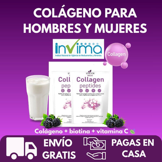 COLÁGENO PARA HOMBRE Y MUJER EN POLVO+ REGISTRO INVIMA🍃