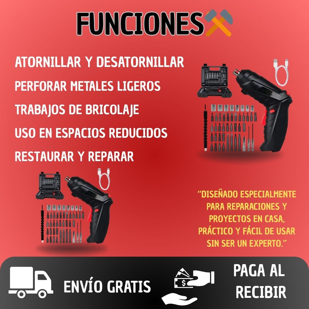 MINI TALADRO ELÉCTRICO PORTÁTIL CASERO ⚙️