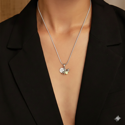 COLLAR DE LUJO EVANGELINE PLATA✨