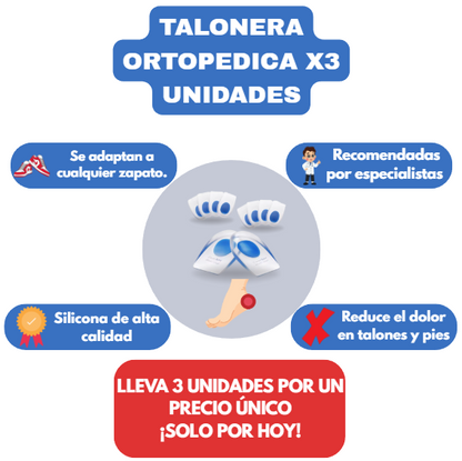 TALONERA ORTÓPEDICA PARA ESPOLÓN Y MÁS X3 UNIDADES🦶🩹