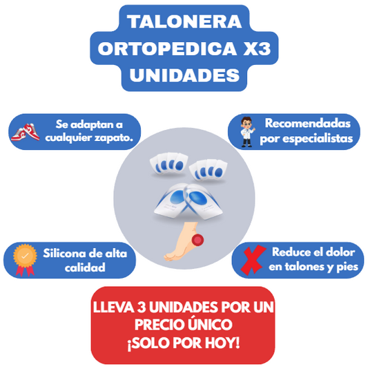 TALONERA ORTÓPEDICA PARA ESPOLÓN Y MÁS X3 UNIDADES🦶🩹